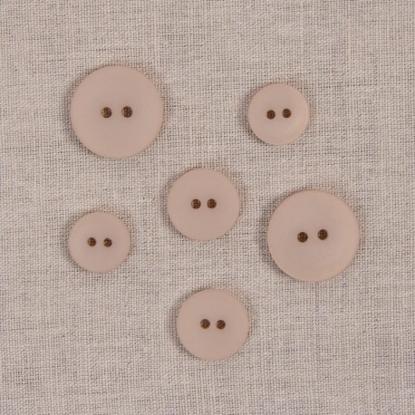 Bouton 2 trous satiné