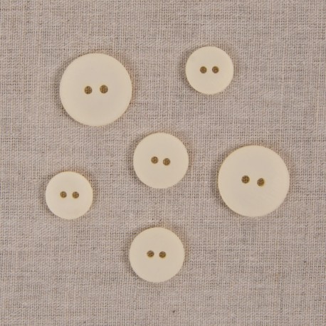 Bouton 2 trous satiné