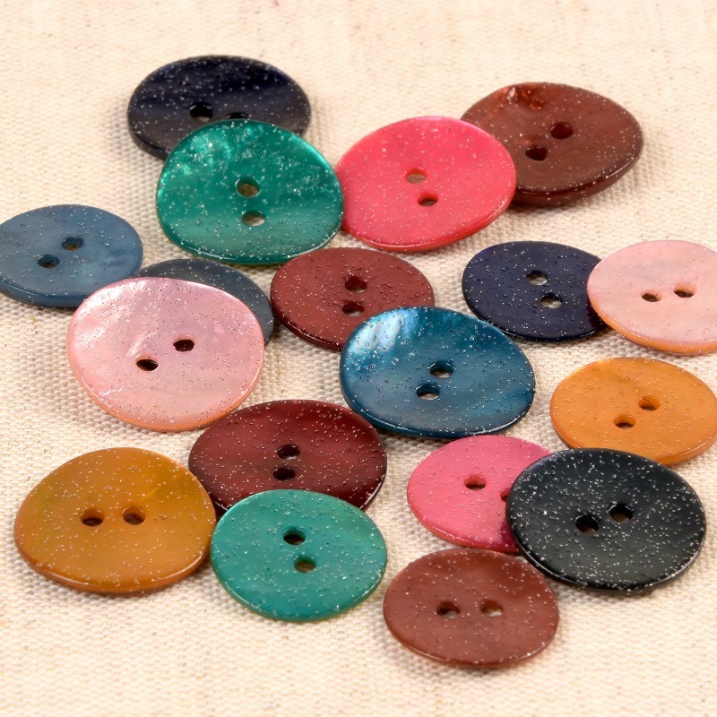 Boutons nacre glitter