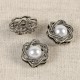 Bouton perles Blanc