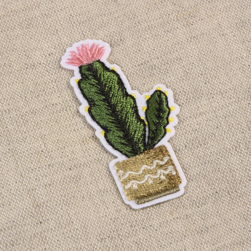 Ecusson cactus - Fin rose