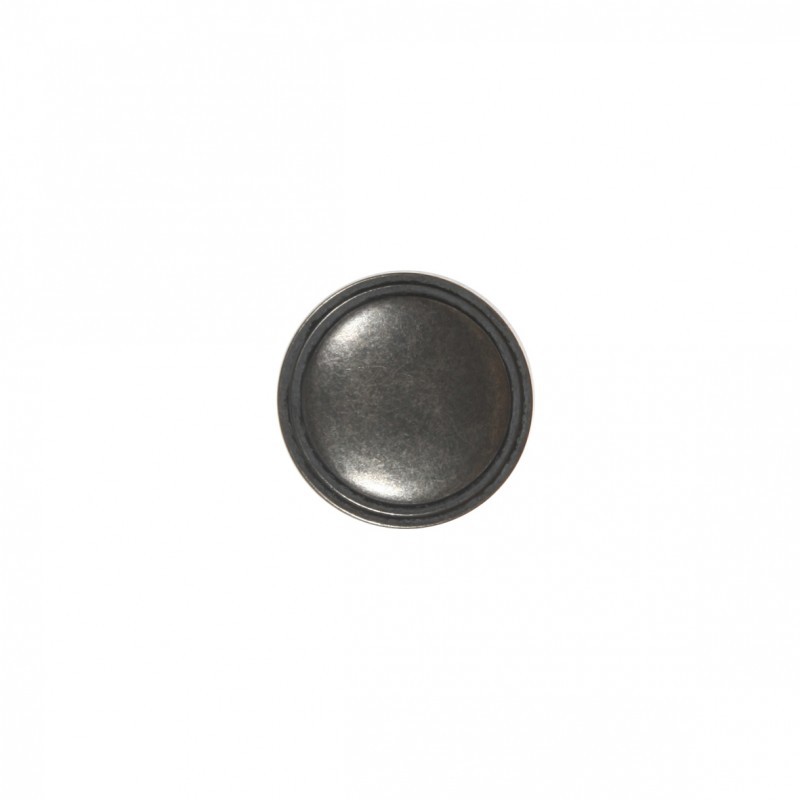 Bouton bombé à queue  nickel noir