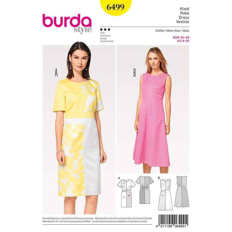 Patron Burda Style 6499 Robe