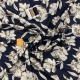 Tissu Voile Viscose Imprimé Marine 