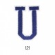 Lettres baton - Marine u