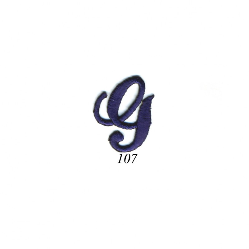 Lettres anglaises - Bleu g