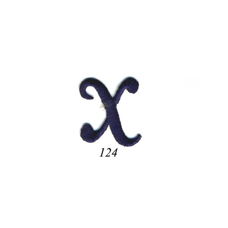 Lettres anglaises - Bleu x