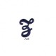 Lettres anglaises - Bleu z