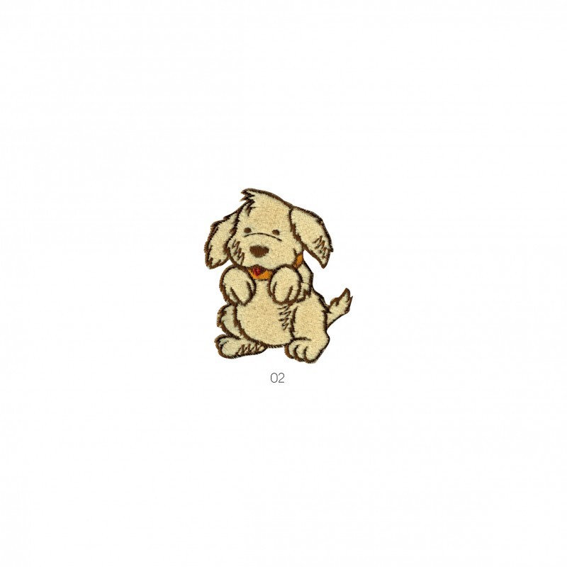 Ecureuil/chiot feutrine - Chien beige