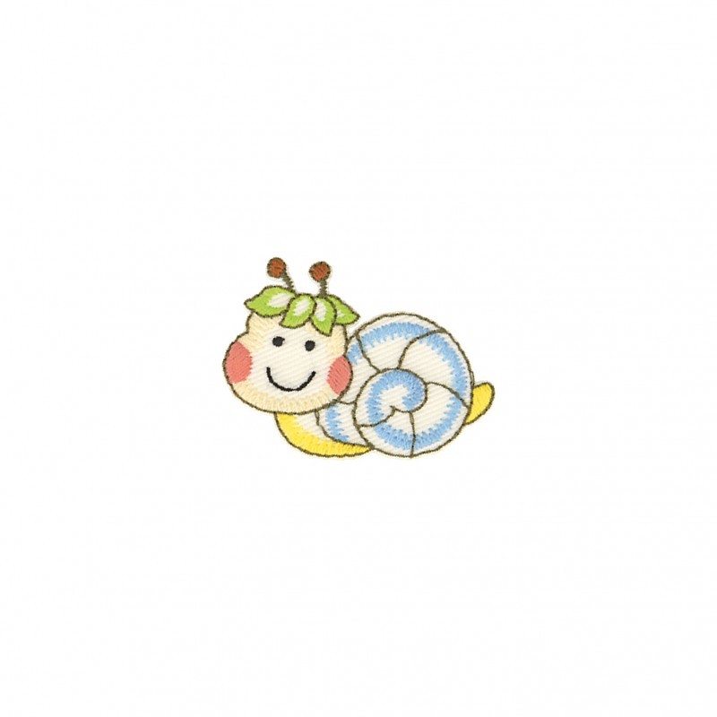 Ecusson jardin rigolo - Escargot