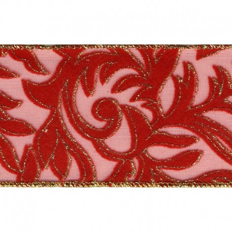 Ruban velours lait 60 mm