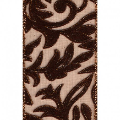 Ruban velours lait 60 mm