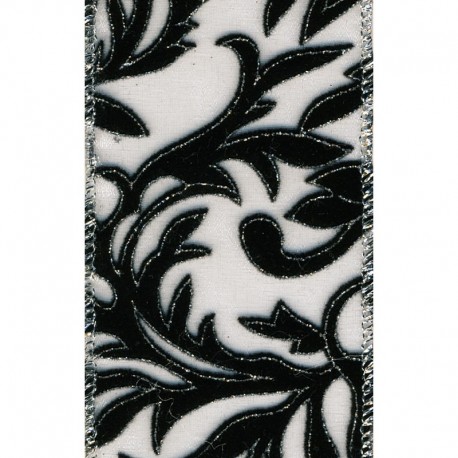 Ruban velours lait 60 mm