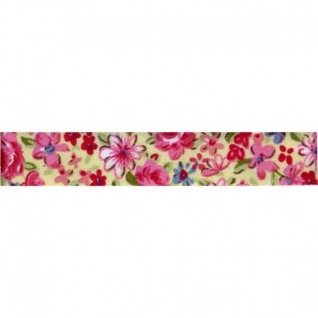 Ruban fleurs adhesif 15mm