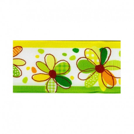 Ruban laitonne fleurs