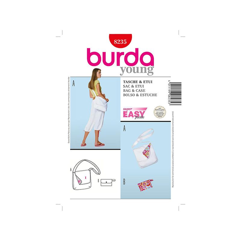 Patron Burda Créative 8235 Sac