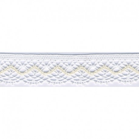 Dentelle coton 22mm