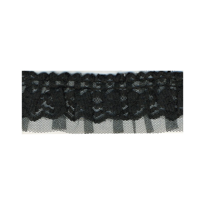 Dentelle/tulle plisse