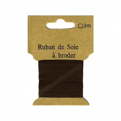 Ruban soie a broder 4mm