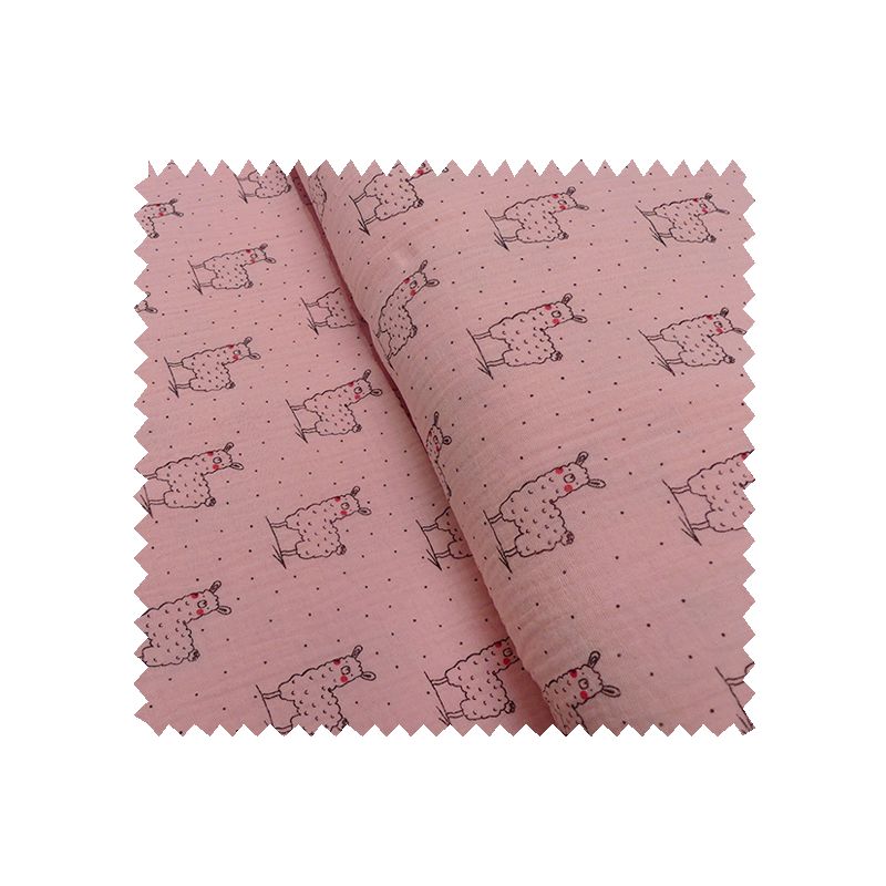 Tissu Lama Rose