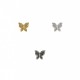 Bouton papillon strass