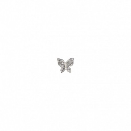 Bouton papillon strass