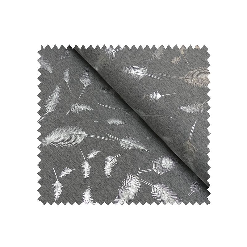 Tissu Jersey Arizona Plume Argent