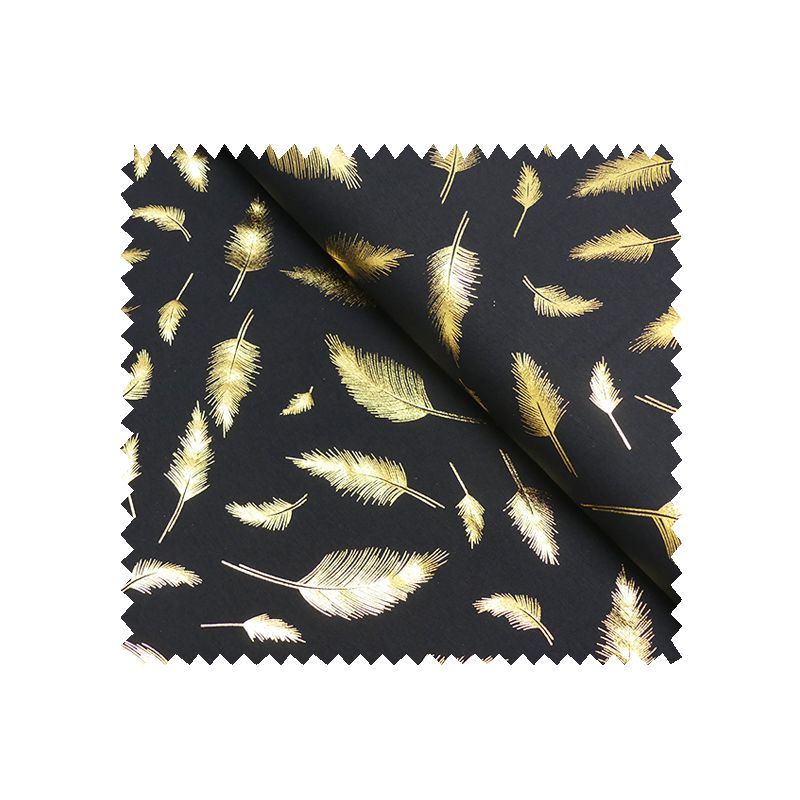 Tissu jersey Marine Plume Or