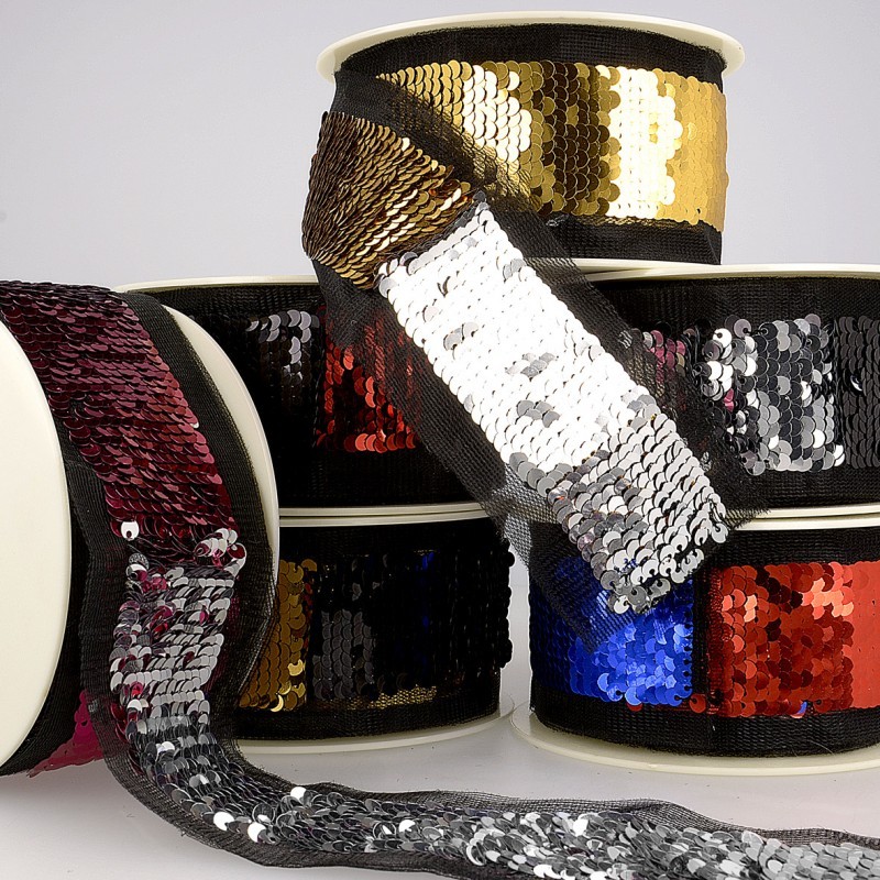 Galon paillettes revers