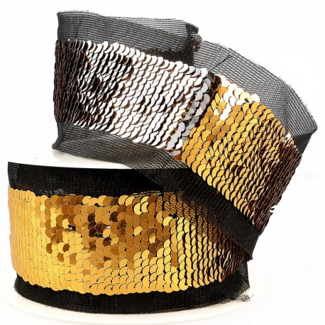 Galon paillettes revers