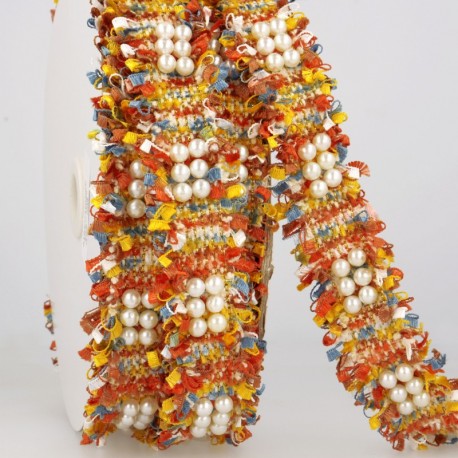 Galon robe perle