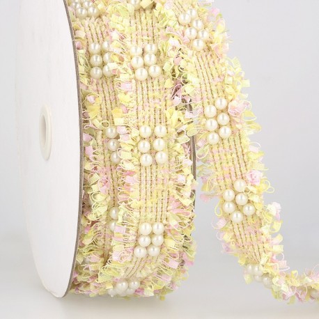 Galon robe perle