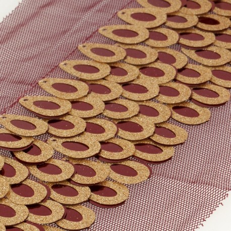 Galon paillettes 5 rangs