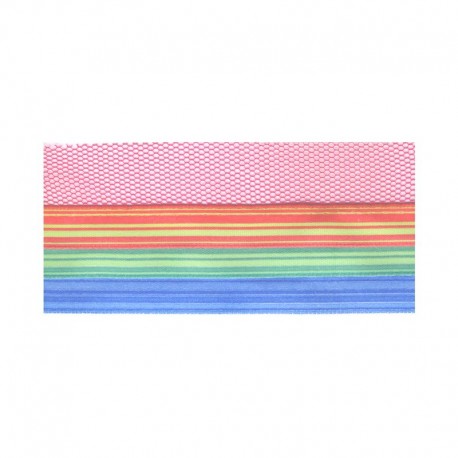 Ruban satin raye/tulle