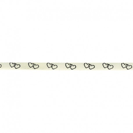 Ruban coeurs enlaces