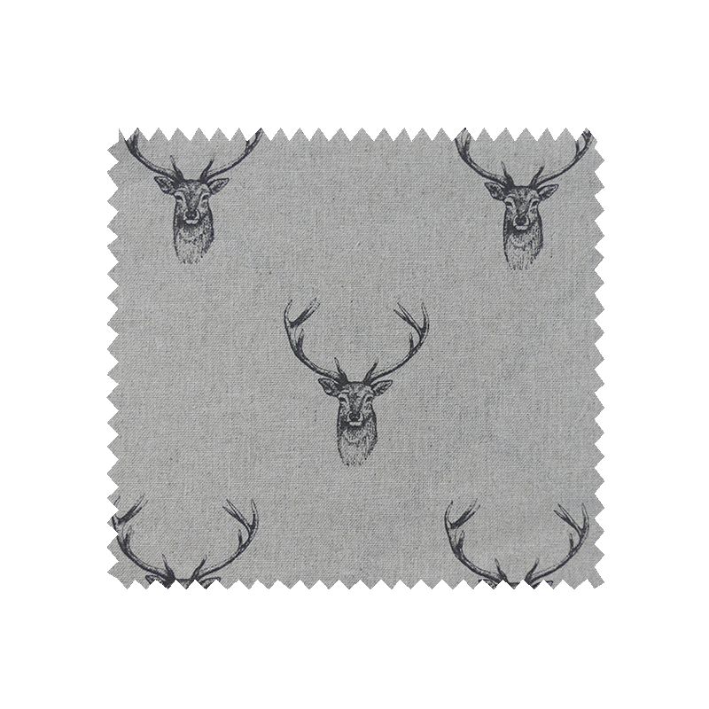 Tissu Tête de Cerf Fond Lin