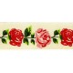 Ruban roses 25 mm  Roses multi - 