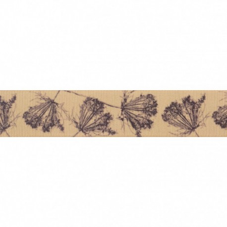 Gros grain fleurs