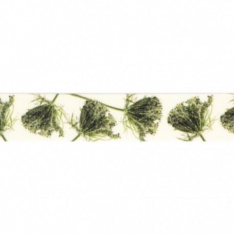 Gros grain fleurs