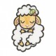 Ecusson animaux endormi - Mouton