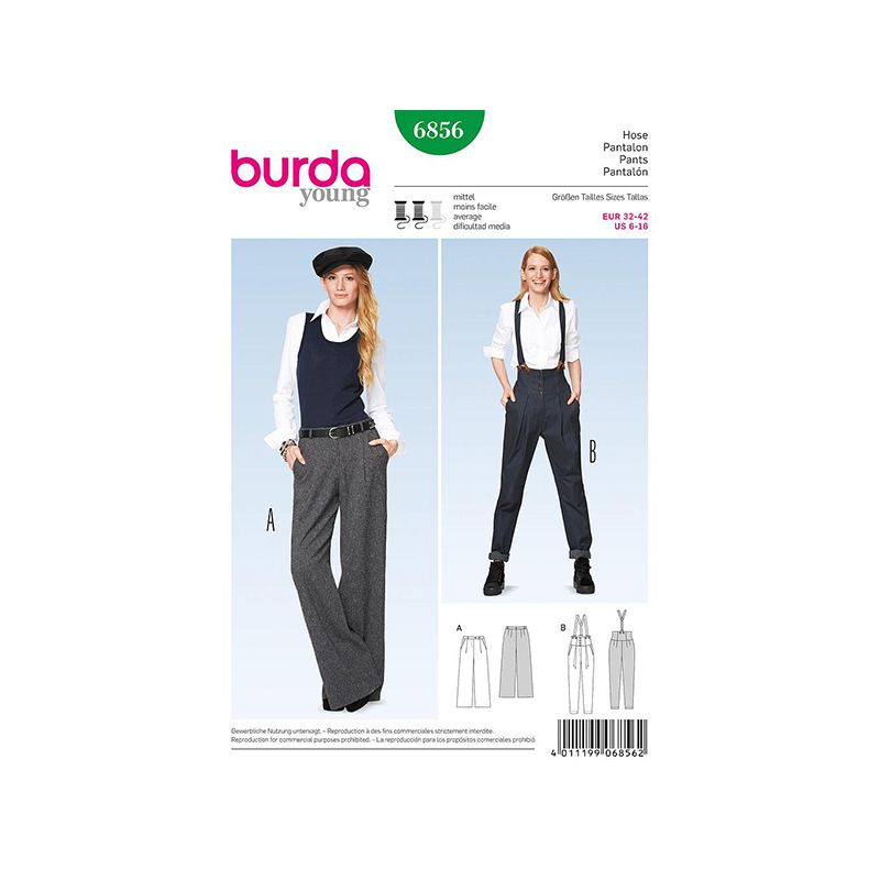 Patron Burda Style 6856 Pantalon 32/42