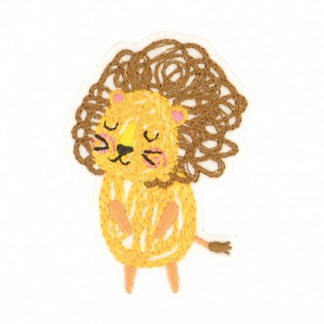 Ecusson animaux dessinés - Lion