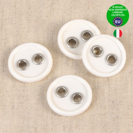 Bouton 2 trous  Blanc - 