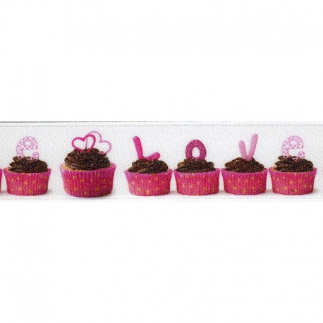 Ruban satin cupcakes