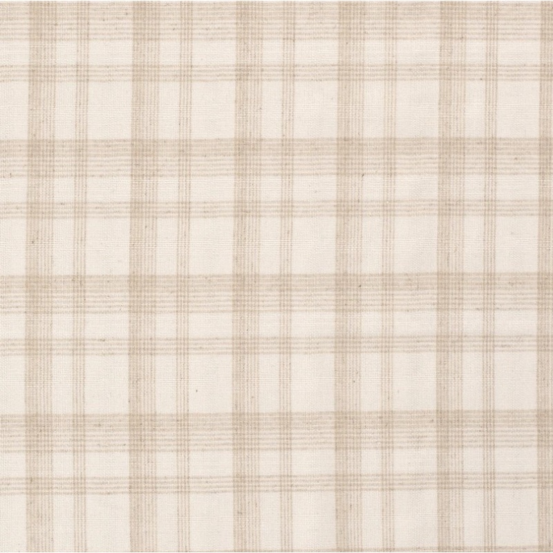 Tissu Aspect Lin Imprimé Blanc Cassé
