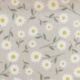 Tissu Toile  Marguerite Fond Lin