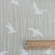 Tissu Toile  Mouette Fond Lin 