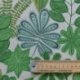 Tissu Toile  Arty Botanic Leaves Fond Lin