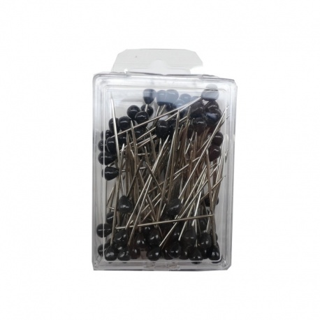 Lot de 100 Epingles Houzeaux Tete Ronde Noir 60x7.25mm