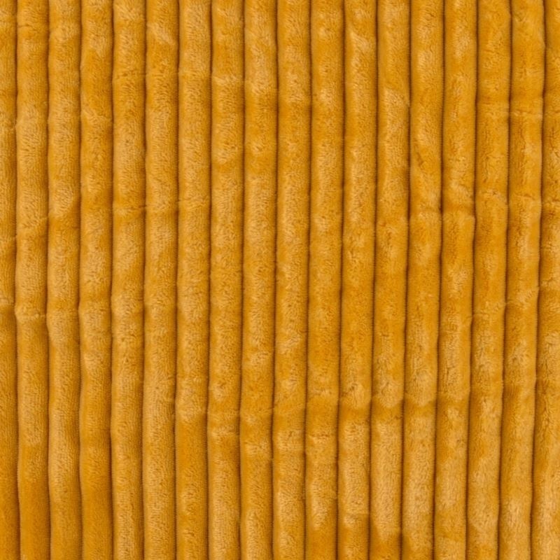 Tissu Polaire Microfibre Cotelée Ocre